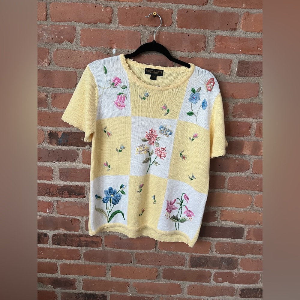 Haband Cream Knit Top